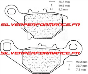 CARBONE LORRAINE PLAQUETTES DE FREIN AVANT 3051 MSC SUZUKI AN 150 1998-2010