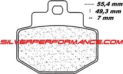 CARBONE LORRAINE PLAQUETTES DE FREIN ARRIERE 3054 MSC BENELLI ADIVA 125 2001-2010