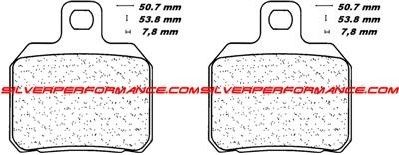 CARBONE LORRAINE PLAQUETTES DE FREIN ARRIERE 3057 MSC CPI X-LARGE 125 2002-2010