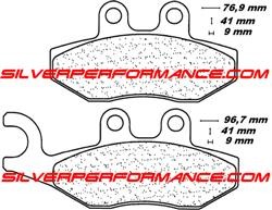 CARBONE LORRAINE PLAQUETTES DE FREIN AVANT 3060 MSC PIAGGIO X7 250 2008-2010