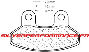 CARBONE LORRAINE PLAQUETTES DE FREIN AVANT 3067 MSC LAVERDA PHOENIX 125 2001-2010
