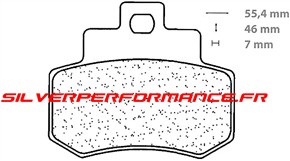 CARBONE LORRAINE PLAQUETTES DE FREIN ARRIERE 3071 MSC KYMCO GRAND DINK 250 2001-2010