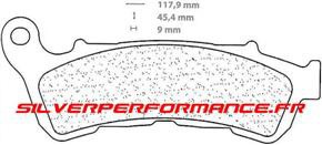 BREMBO CARBON CERAMIC ORGANIC PLAQUETTES DE FREIN AVANT 07063 HONDA SWT SILVERWING 400 2009-2012