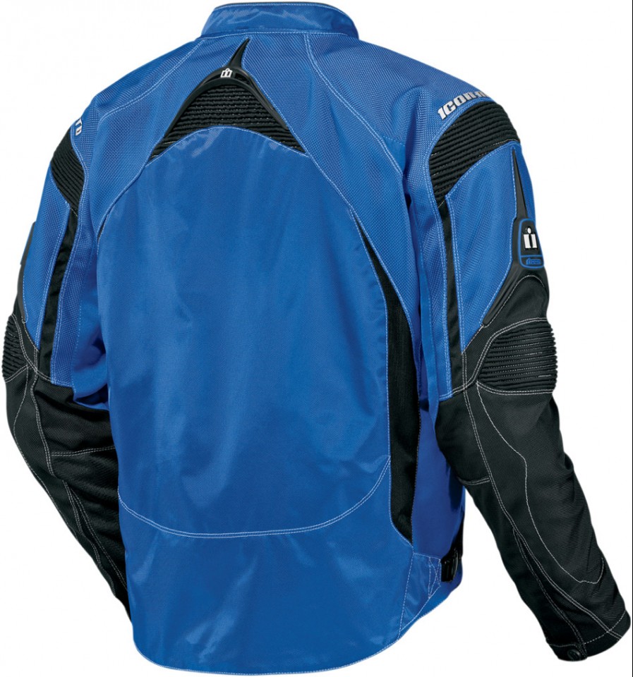 Blouson Moto Textile ICON CONTRA BLUE* (2)