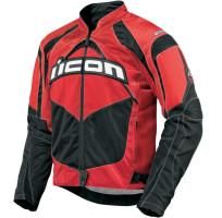 Blouson Moto Textile ICON CONTRA RED*