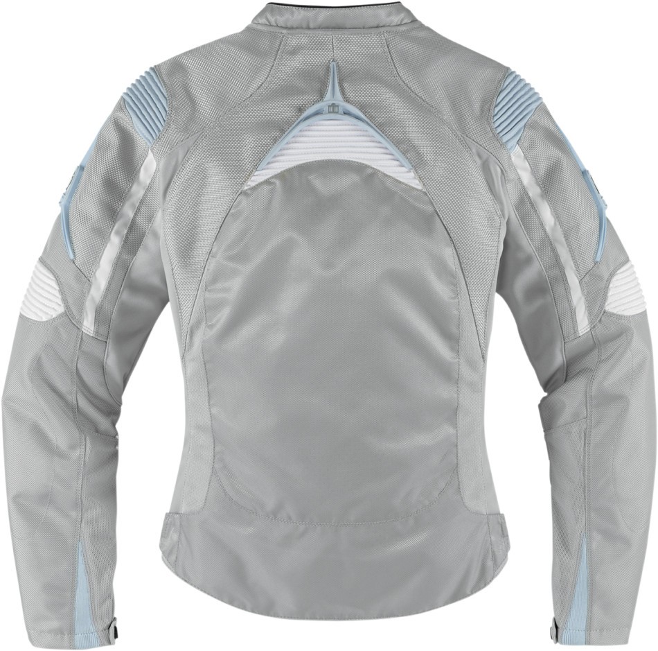 Blouson Textile Femme Moto ICON CONTRA SILVER* (2)