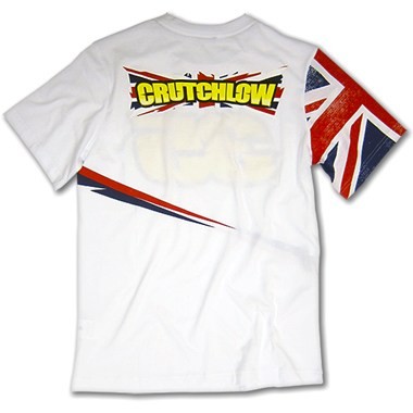 Tshirt Homme Officiel CAL CRUTCHLOW DRAPEAU 35 BLANC* (2)