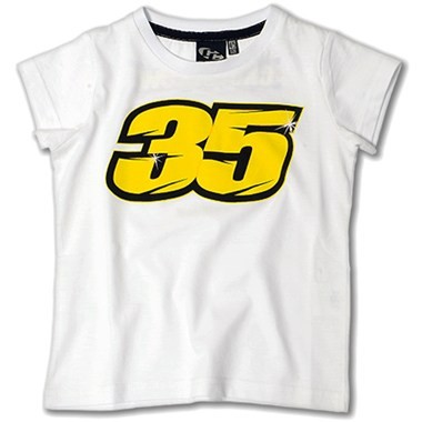 Tshirt Enfant Officiel CAL CRUTCHLOW 35 BLANC KID*