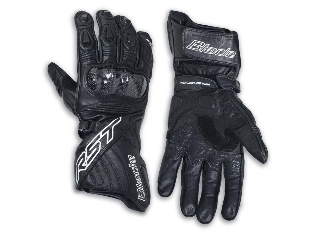 Gants Moto Homme RST BLADE II CE WATERPROOF CUIR TOUTES SAISONS NOIR (2)