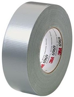 RUBAN ADH�SIF AM�RICAIN RENFORCE ARME FIBRE TOIL�E 50m SILVER* DCTSIL