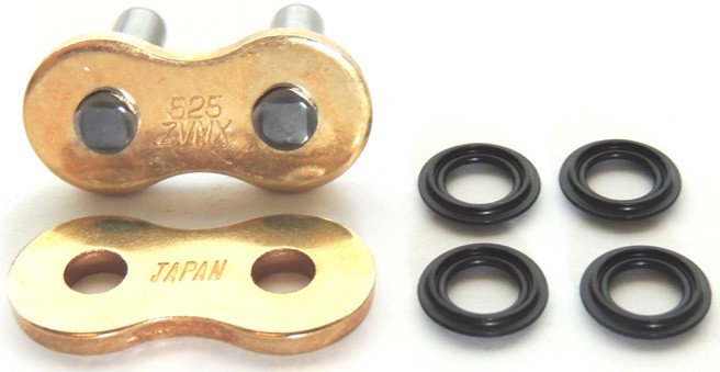 DID 525ZVMX ZJ Maillon de fermeture a river rivet creux pour cha�ne 525 ZVMX