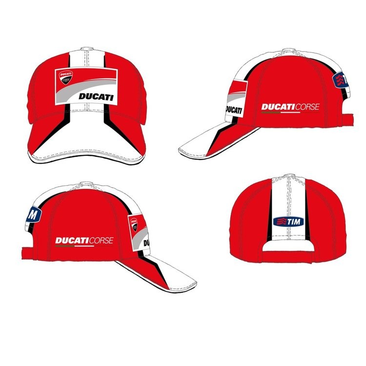 MOTO GP Casquette Adulte Officiel DUCATI MOTO GP ROUGE BLANCHE GP46009* (2)