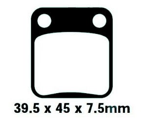 EBC HH PLAQUETTES DE FREIN ARRIERE SFA054HH DAELIM SQ 125 S2 FREEWING 2007-2009