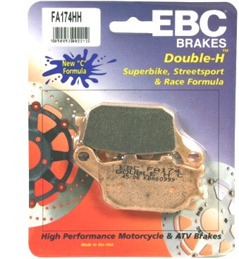 EBC HH PLAQUETTES DE FREIN ARRIERE 2296 FA174HH HONDA CRF 1000 L AFRICA TWIN ABS 2016-2019 (3)