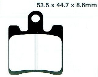 EBC HH PLAQUETTES DE FREIN AVANT SFA283HH DAELIM SQ 125 S2 FREEWING 2007-2009