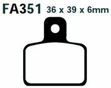 EBC PLAQUETTES DE FREIN ARRIERE FA351 GAS GAS TXT 280 PRO 2004-2012
