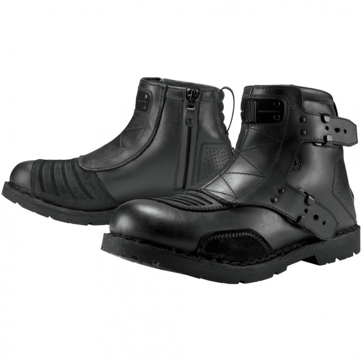 Bottes Basses Moto Icon EL BAJO JOHNNY BLACK*