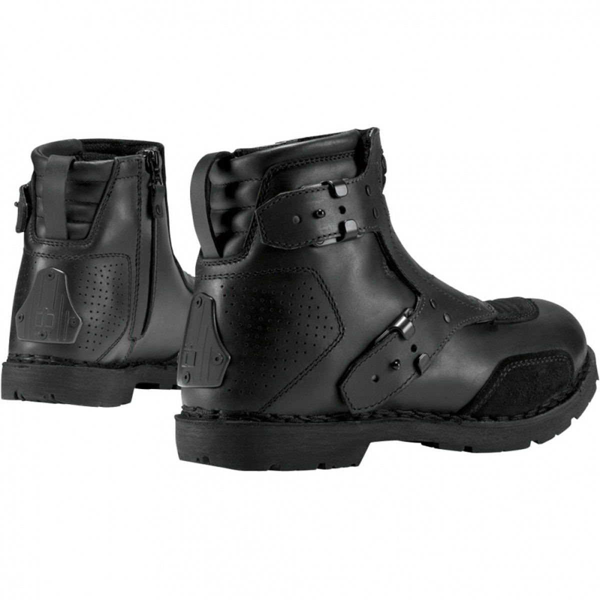 Bottes Basses Moto Icon EL BAJO JOHNNY BLACK* (2)