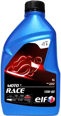 1 ELF MOTO 4 RACE 4T 10W60 100% Synth�se 1 Litre