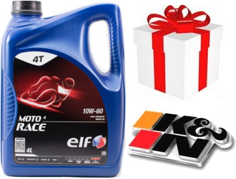 ELF MOTO 4 RACE 4T 10W60 100% Synth�se 4 Litres + Filtre KN ou produit d`entretien + PORT OFFERT