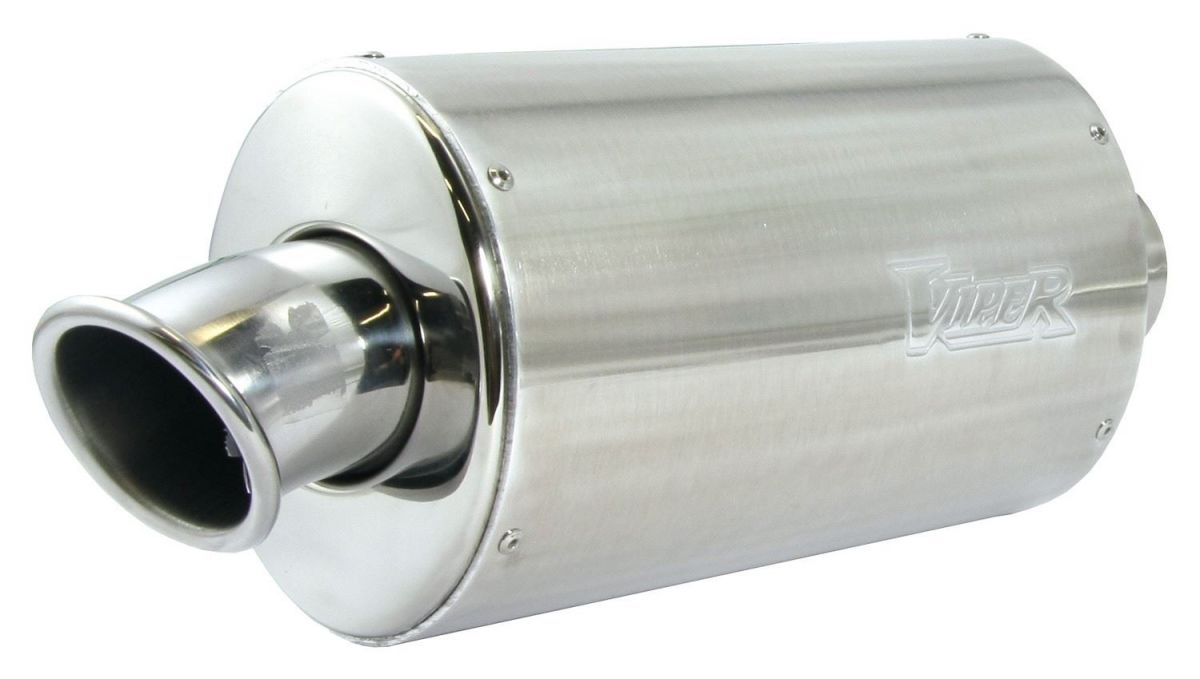 VIPER SILENCIEUX RACE ALUMINIUM OVALE SMALL 20cm NON Homologu� EXC601
