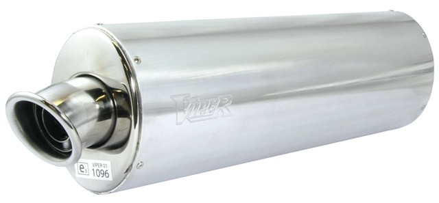 VIPER SILENCIEUX STREET ALUMINIUM OVALE Homologu� avec db killer (retirable) EXC901EM*
