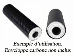 LAINE DE ROCHE POUR ECHAPPEMENT 45cm x 1M* EXCPCK450 (2)