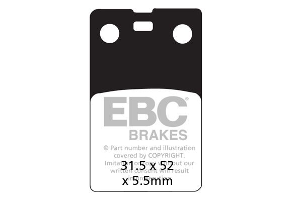 EBC HH PLAQUETTES FA099 par forme