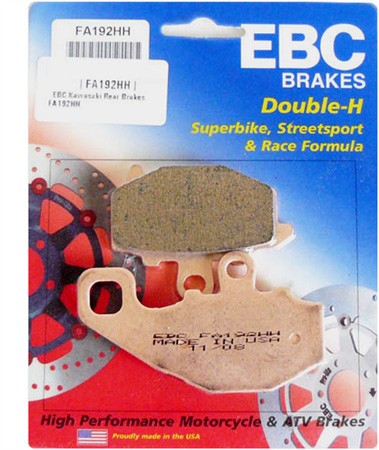 EBC HH PLAQUETTES DE FREIN ARRIERE 2381 FA192HH KAWASAKI ZX6R 600 1993-2015 (2)
