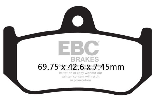 EBC HH PLAQUETTES DE FREIN ARRIERE 1203 FA320HH MV AGUSTA 920 BRUTALE 2010-2012