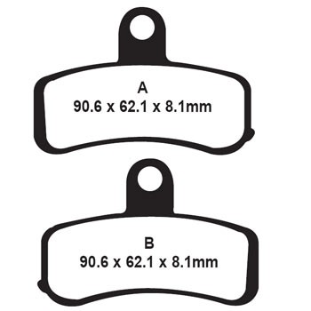EBC HH PLAQUETTES DE FREIN AVANT FA457HH HARLEY DAVIDSON 1690 FLS SOFTAIL SLIM 2012-2014