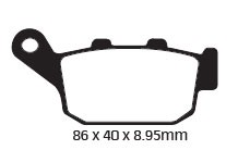 EBC FA PLAQUETTES DE FREIN ARRIERE FA496 HONDA NC 750 X / INTEGRA 2014-2023