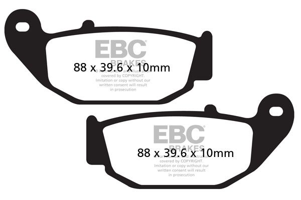 EBC SEMI SINTER PLAQUETTES DE FREIN ARRIERE FA629V SUZUKI GSXR 125 2017-2021
