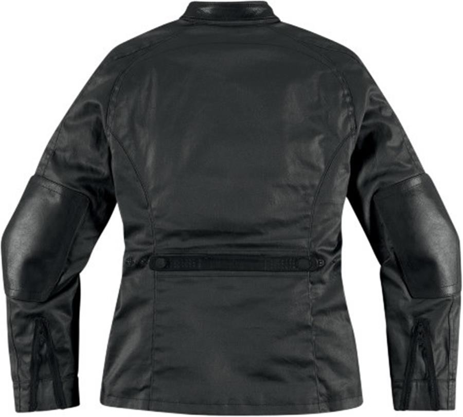 Blouson Femme Moto ICON AKORP JACKET RESIN BLACK (2)