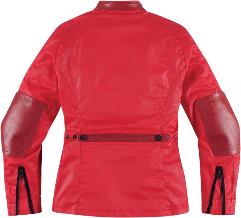 Blouson Femme Moto ICON AKORP JACKET MISCHIEF RED (2)