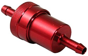 1 FILTRE A ESSENCE � 6mm LAVABLE ANODISE ROUGE* FFTANR