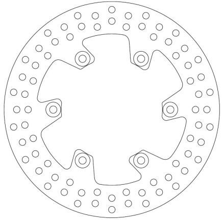 DISQUE DE FREIN ARRIERE YAMAHA TRX 850 1996-1999 FMD0023R