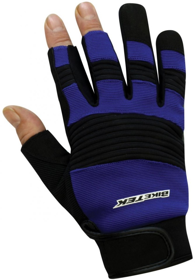BIKETEK PAIRE DE GANTS MITAINES DE M�CANICIEN*