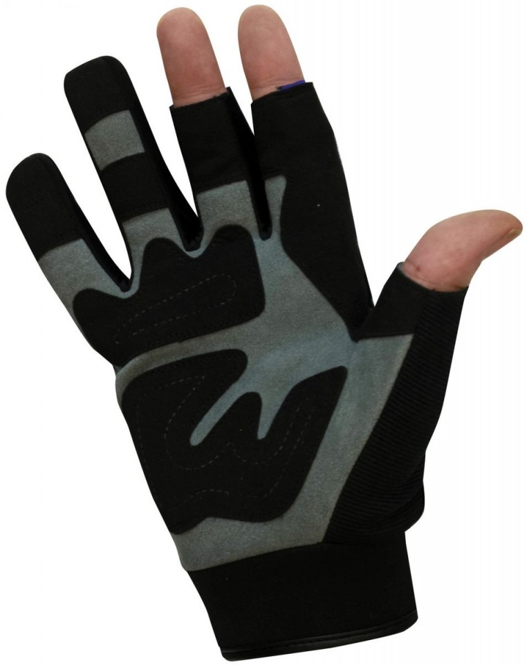 BIKETEK PAIRE DE GANTS MITAINES DE M�CANICIEN* (2)
