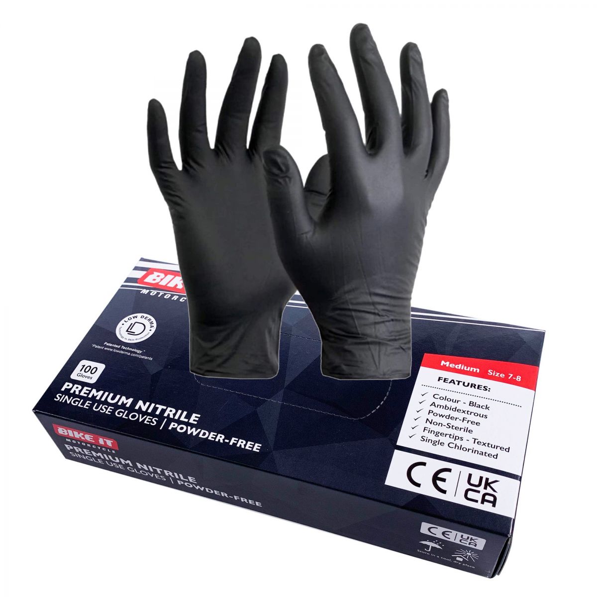 BOITE DE 100 GANTS EN NITRIL NOIR