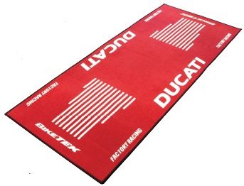 TAPIS ROUGE GRGMAT41 POUR MOTO DUCATI RACING GARAGE PADDOCK ATELIER SHOWROOM*
