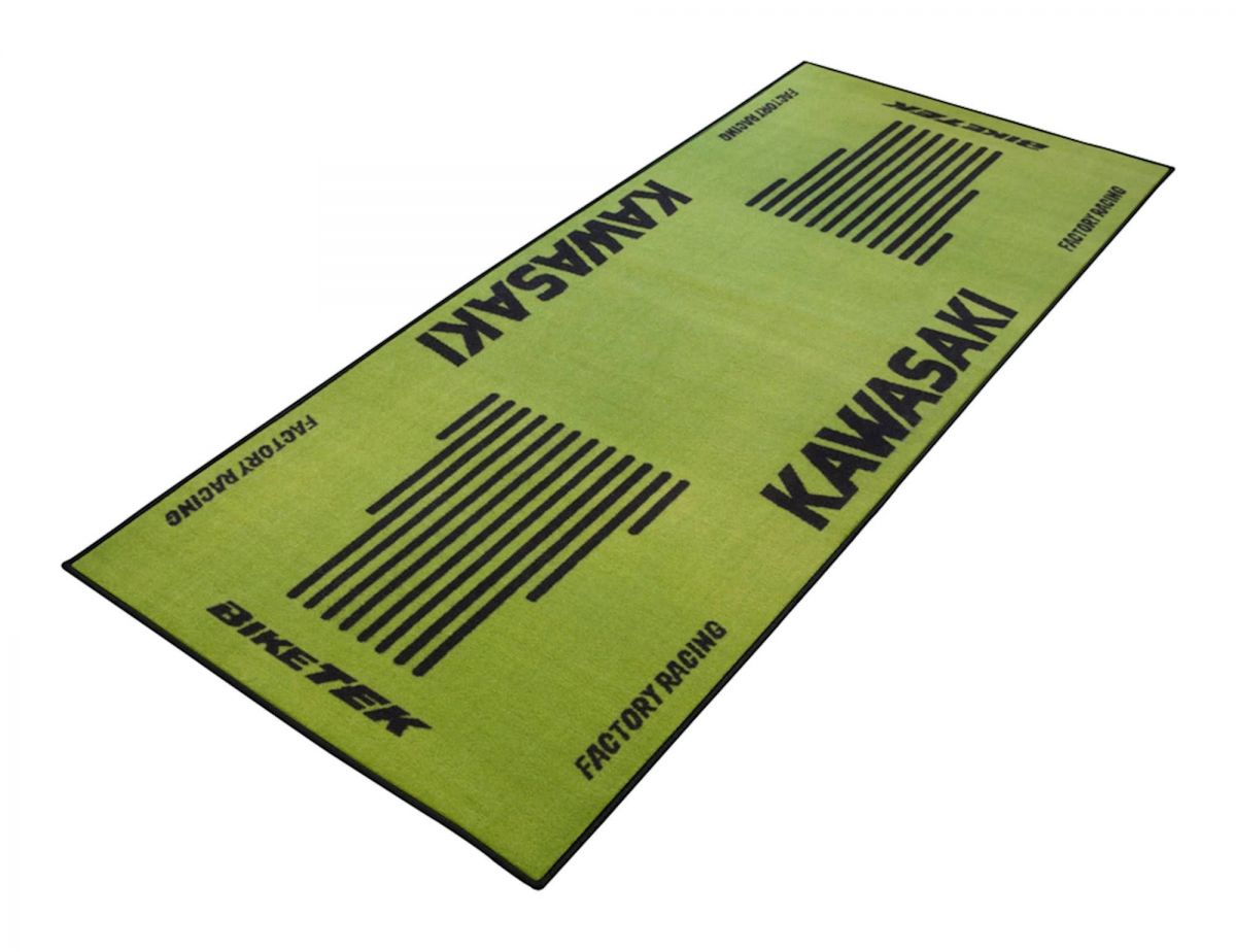 TAPIS VERT POUR MOTO KAWASAKI RACING GARAGE PADDOCK ATELIER SHOWROOM GRGMAT43