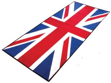 TAPIS UNION JACK POUR MOTO GARAGE PADDOCK ATELIER SHOWROOM* grgmat50