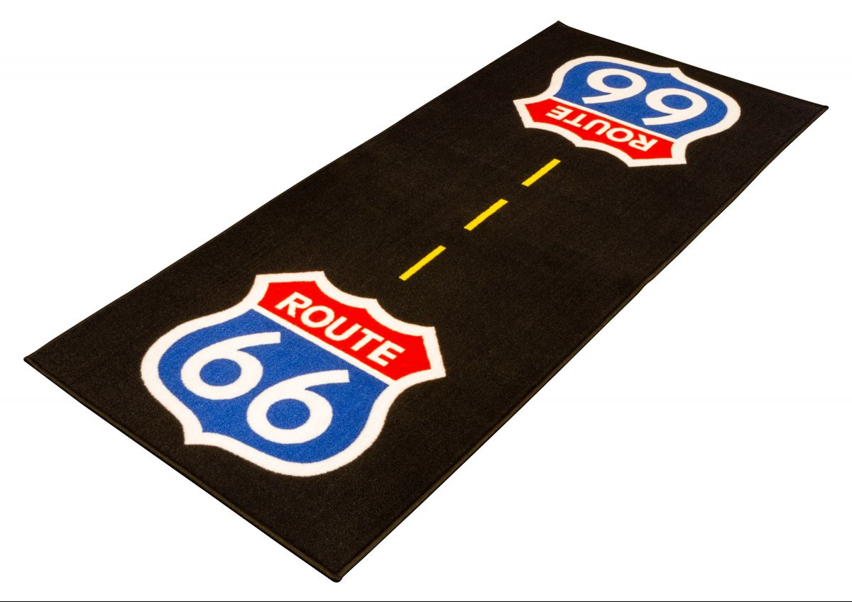 TAPIS ROUTE 66 POUR MOTO RACING GARAGE PADDOCK ATELIER SHOWROOM* GRGMAT59
