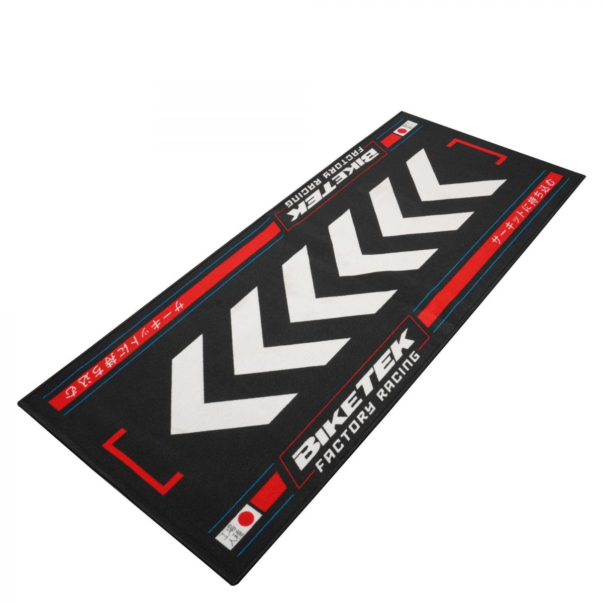 TAPIS RISING SUN ROUGE POUR MOTO GARAGE PADDOCK ATELIER SHOWROOM* GRGMAT96