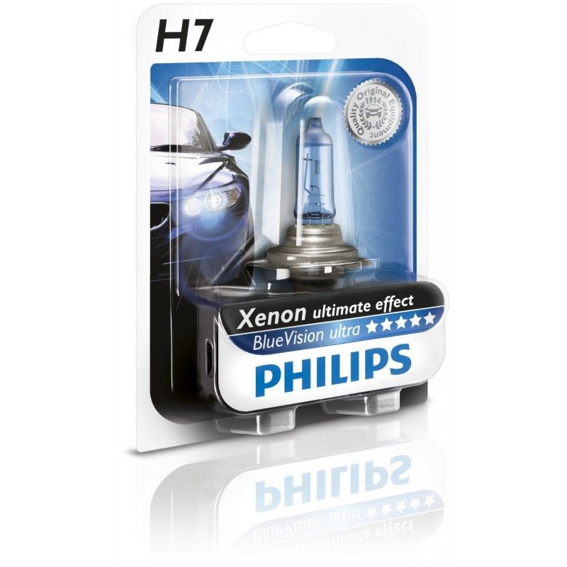 1x PHILIPS AMPOULE LAMPE H7 Blue vision 12V 55w +30%