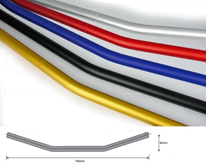 GUIDON UNIVERSEL ALUMINIUM 22,2MM ARGENT MAT* HBD01SL GUIDON UNIVERSEL ALUMINIUM 22,2MM ARGENT MAT* HBD01SL