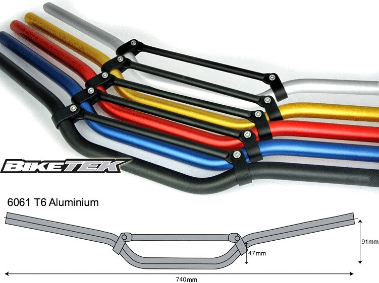 GUIDON MOYEN ALU AVEC BARRE DE RENFORT POUR CROSS OU MOTO STREET 22,2MM* HBM03SL GUIDON MOYEN ALU AVEC BARRE DE RENFORT POUR CROSS OU MOTO STREET 22,2MM* HBM03SL