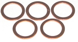 POCHETTE 5 JOINTS POUR DURITES DE FREINS 10 x 16 x 1,5 mm