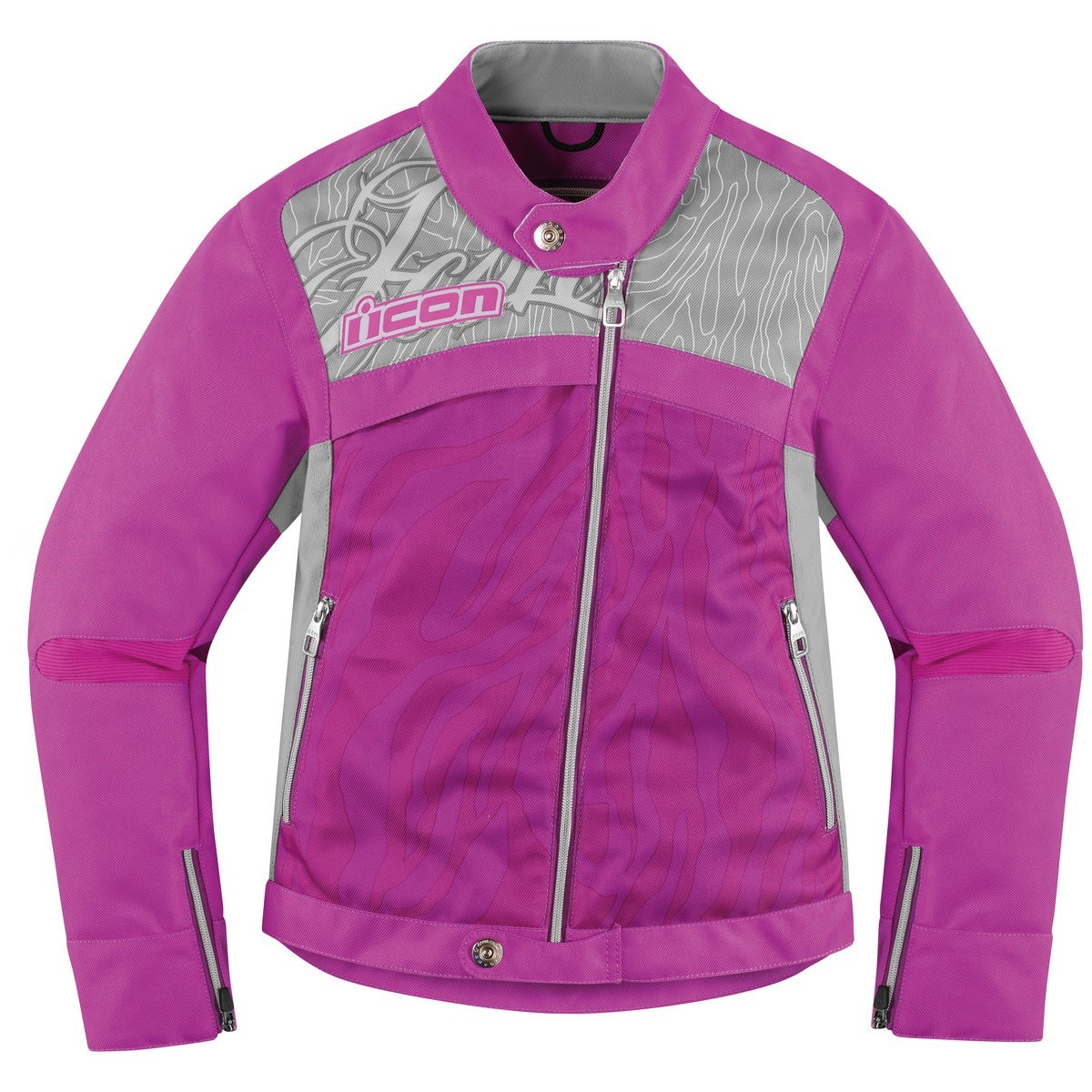 Blouson Femme Moto ICON HELLA 2 TEXTILE PURPLE*